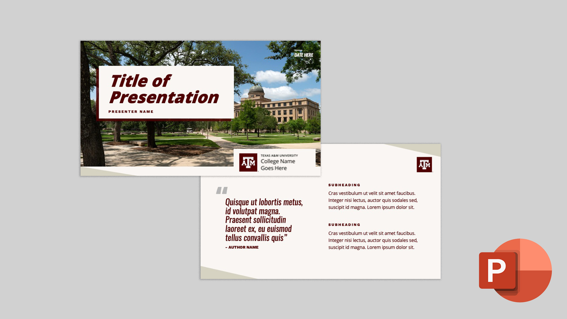 Light PowerPoint – Marketing & Communications | Texas A&M University