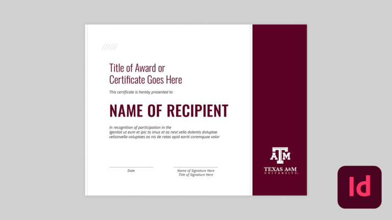 Certificates – 2 – Marketing & Communications | Texas A&M University