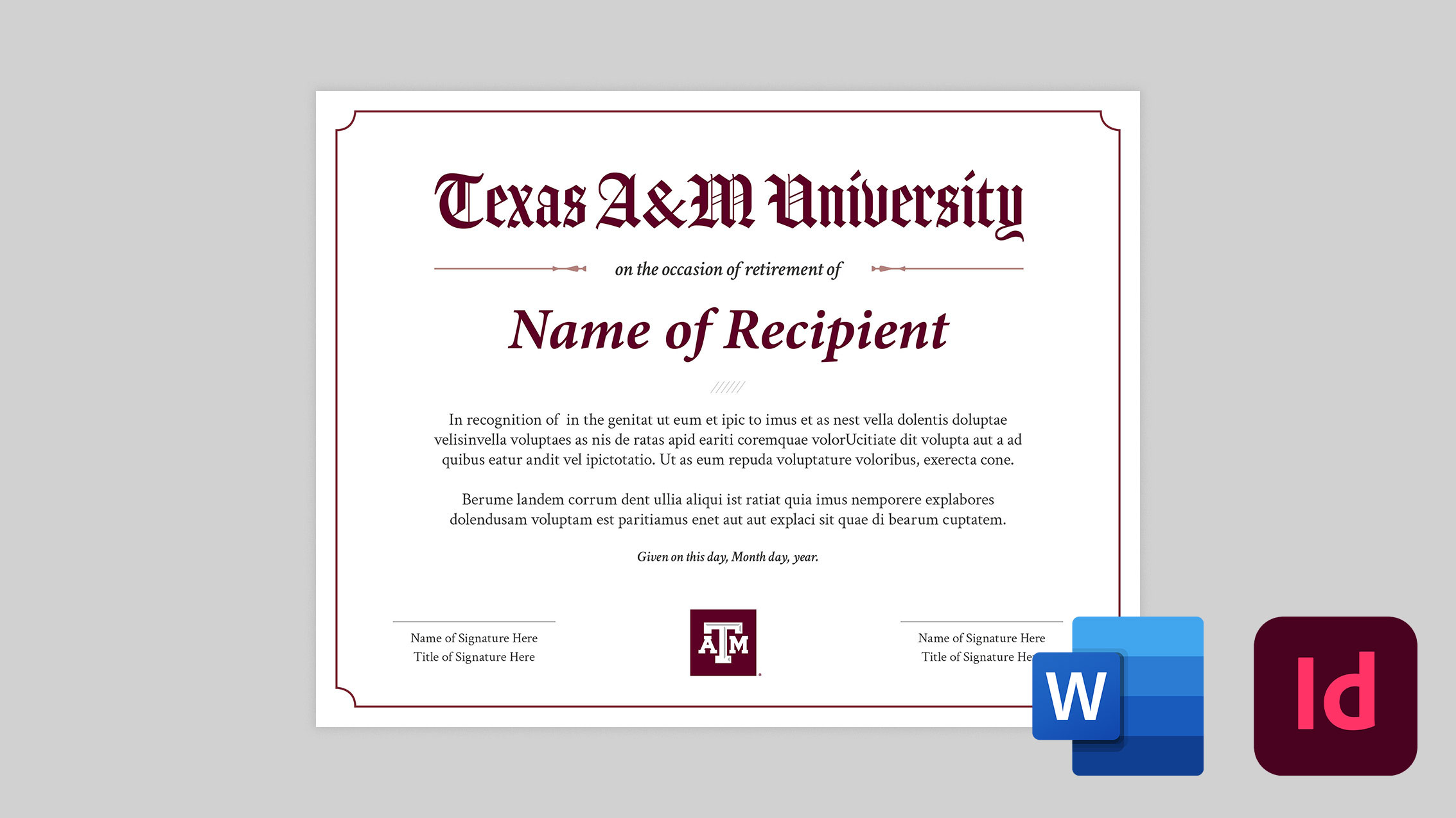Certificates Marketing Communications Texas A M University Certificates Marketing Communications Texas A M University