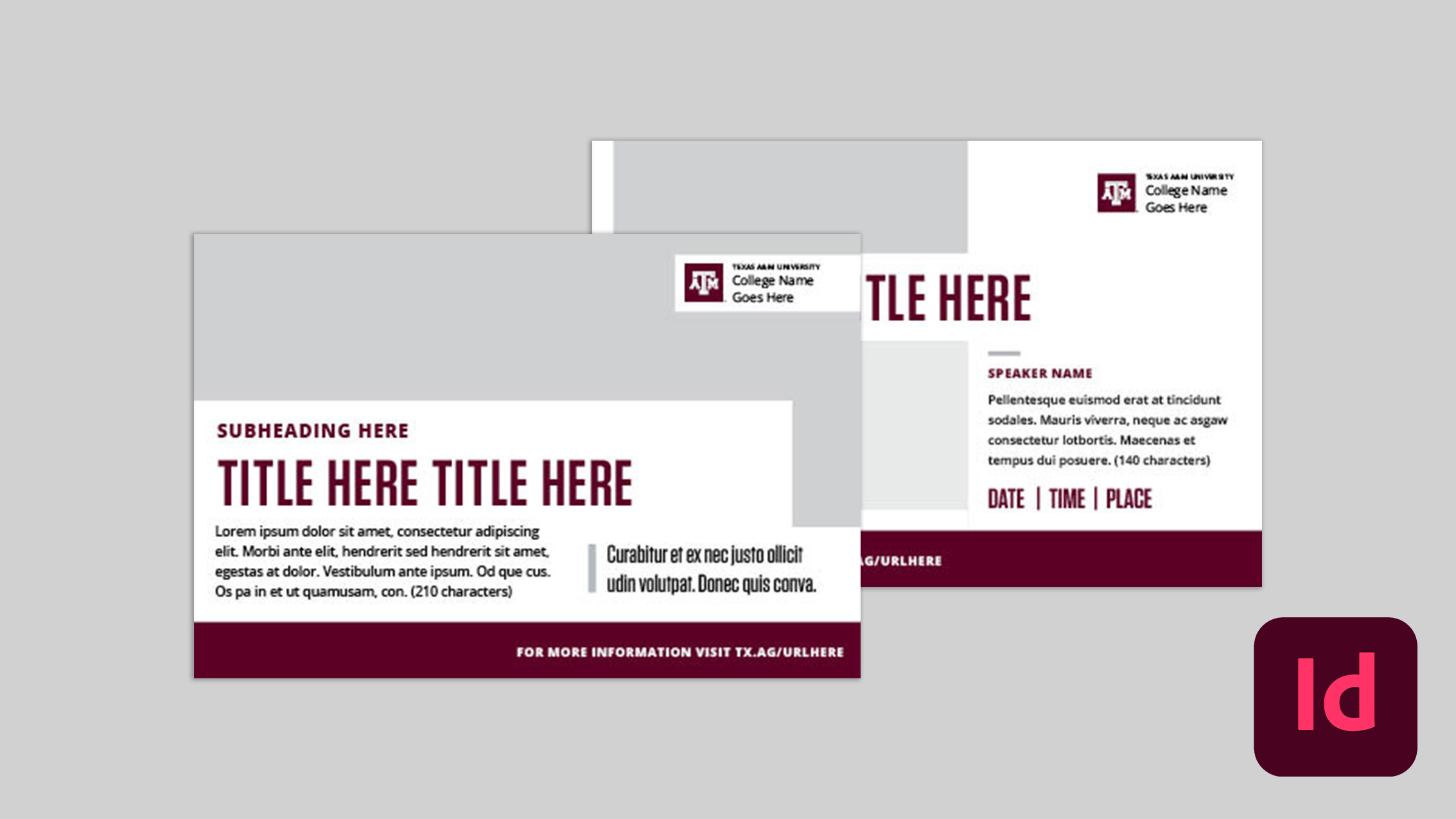 Half-Page Flyers – Marketing & Communications | Texas A&M University