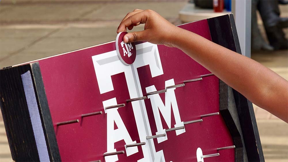 Texas A&M branded plinko game