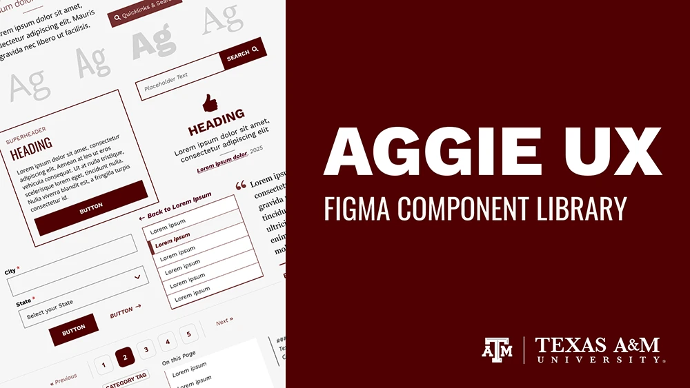 Aggie UX Figma Component Library