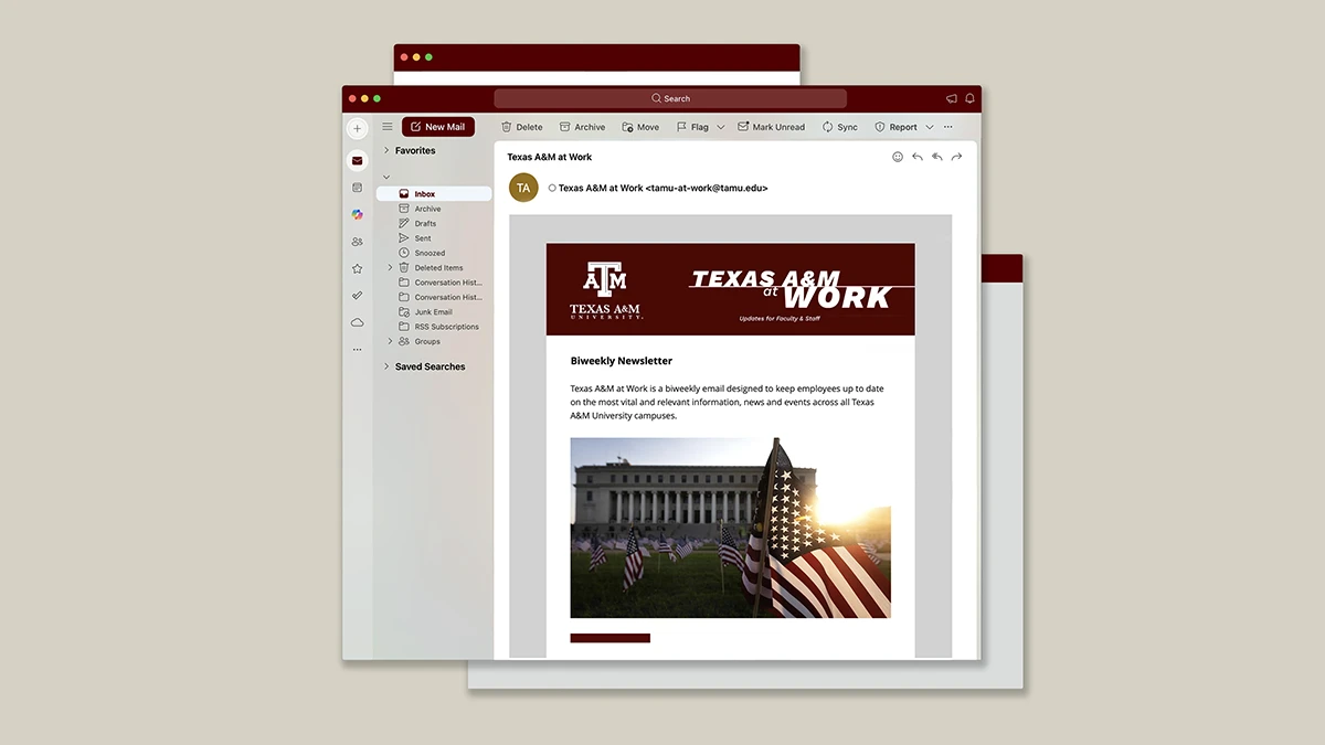 Texas A&M at Work email newsletter
