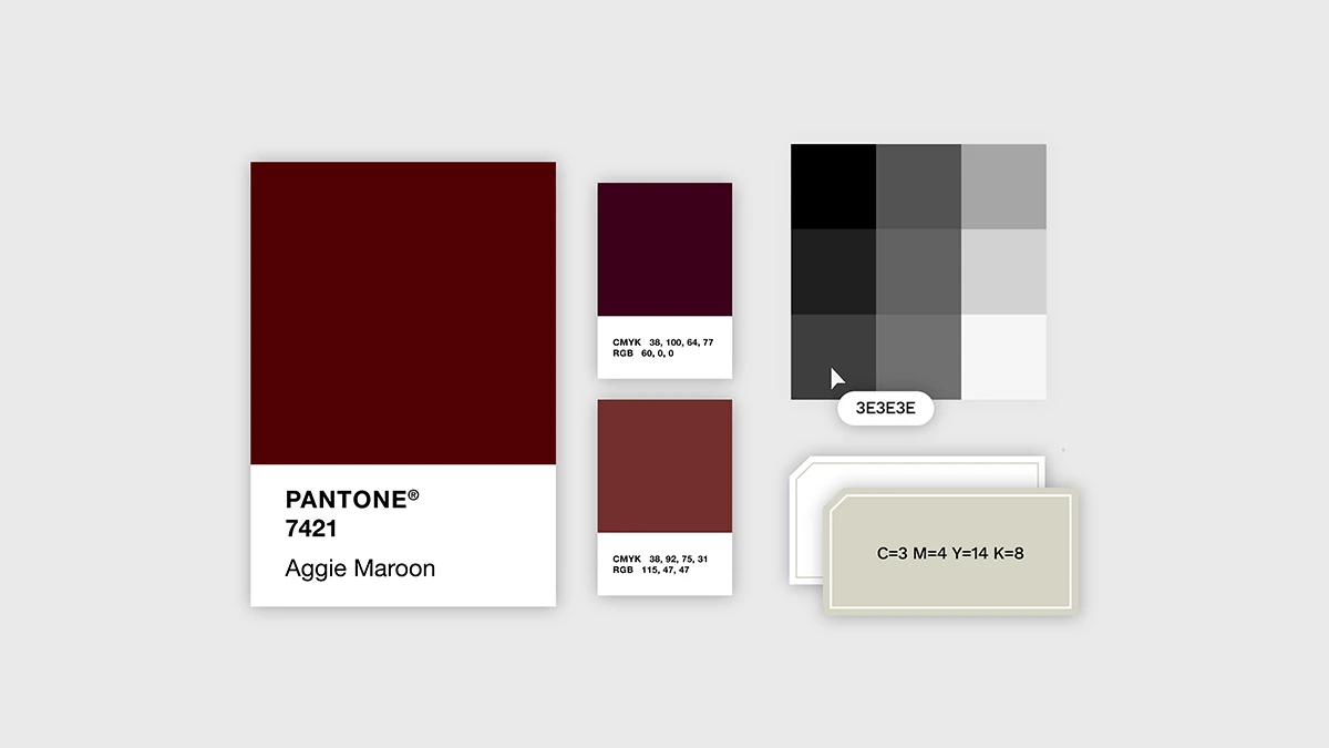 Collage of color swatches